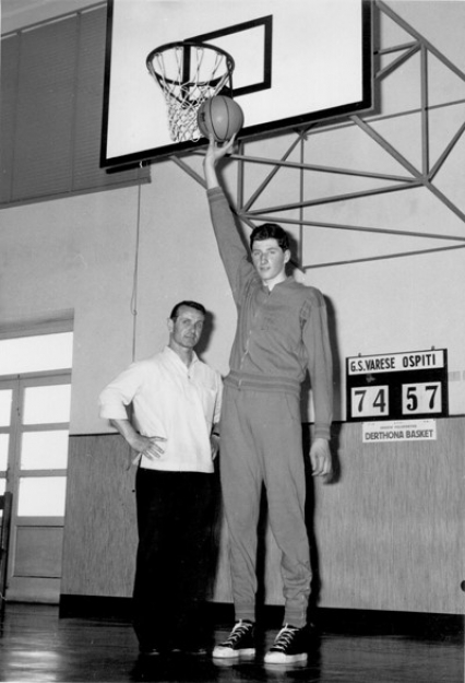 Enrico Bovone quindicenne con Nicola "Nico" Messina ai tempi di Varese.